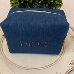 Dior Denim Blue Makeup Bag